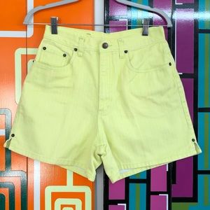 Vintage Bill Bliss Lemonade Yellow Jean Shorts